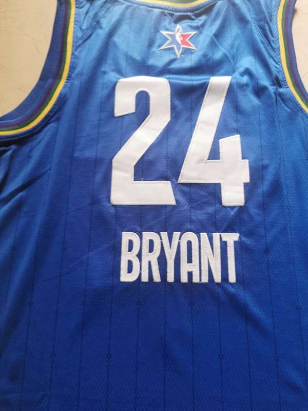 2020 Los Angeles Lakers BRYANT #24 Blue All Star Basketball Jersey (Stitched)