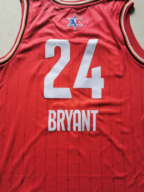 2020 Los Angeles Lakers BRYANT #24 Red All Star Basketball Jersey (Stitched)