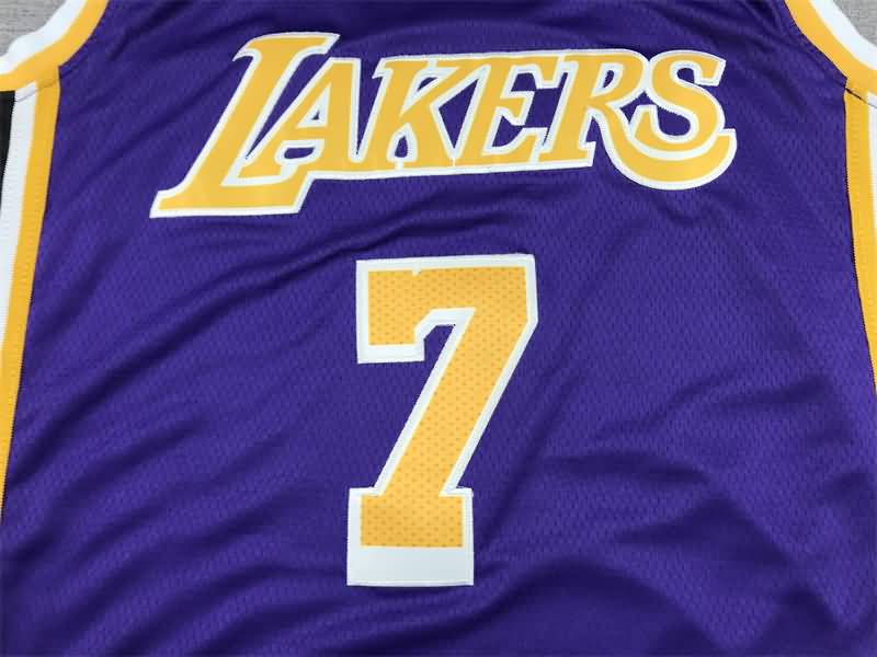 21/22 Los Angeles Lakers ANTHONY #7 Purple AJ Basketball Jersey (Stitched)