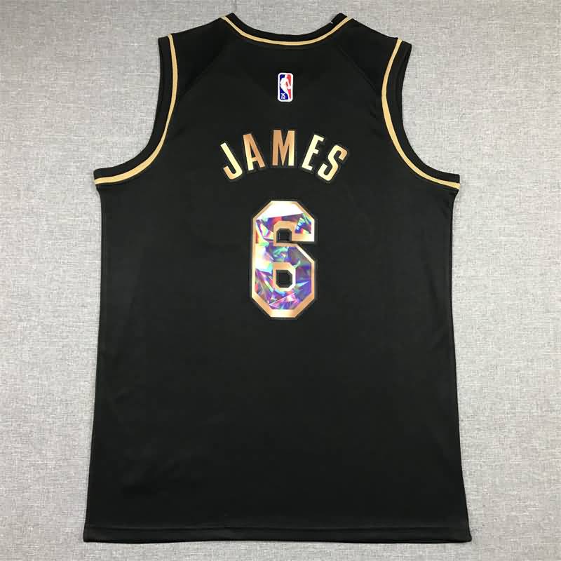 21/22 Los Angeles Lakers JAMES #6 Black Basketball Jersey (Stitched)