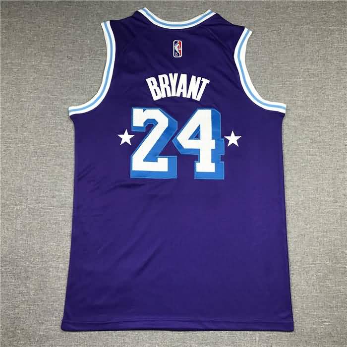 21/22 Los Angeles Lakers BRYANT #24 Purple City Basketball Jersey (Stitched)