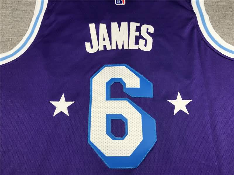 21/22 Los Angeles Lakers JAMES #6 Purple City Basketball Jersey (Stitched)