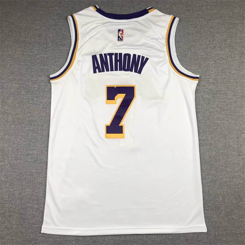 21/22 Los Angeles Lakers ANTHONY #7 White Basketball Jersey (Stitched)