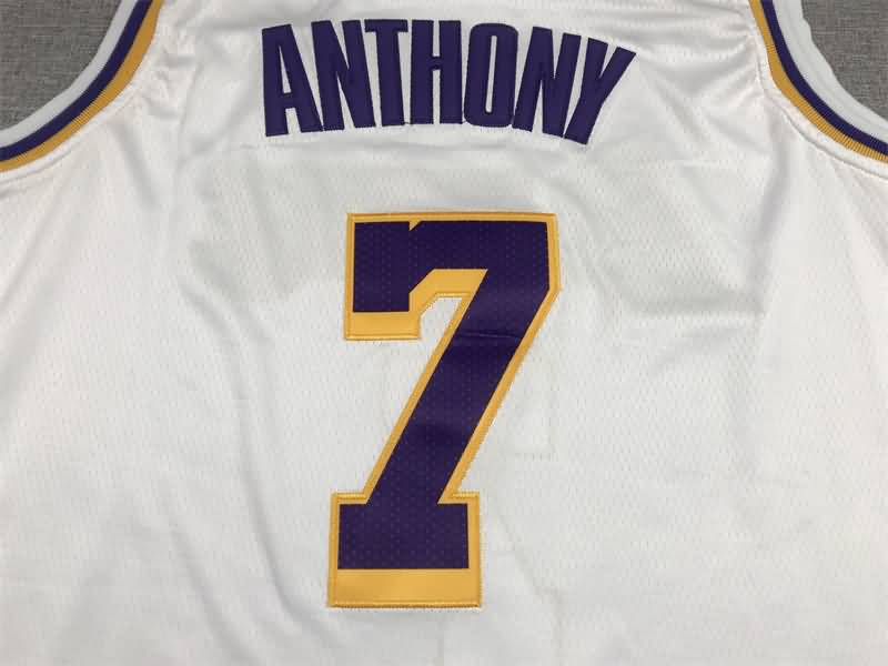 21/22 Los Angeles Lakers ANTHONY #7 White Basketball Jersey (Stitched)