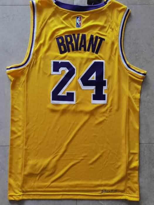 21/22 Los Angeles Lakers BRYANT #24 Yellow Basketball Jersey (Stitched)