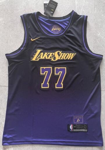 24/25 Los Angeles Lakers DONCIC #77 Purple Basketball Jersey (Stitched)