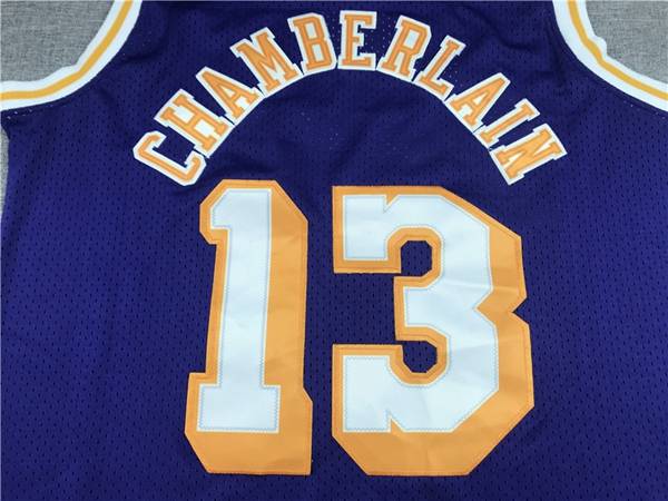 1971/72 Los Angeles Lakers CHAMBERLAIN #13 Purple Classics Basketball Jersey (Stitched)