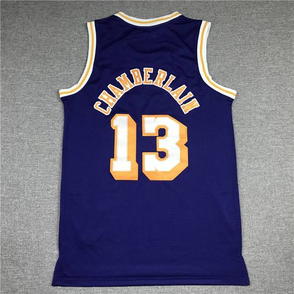 1971/72 Los Angeles Lakers CHAMBERLAIN #13 Purple Classics Basketball Jersey (Stitched)