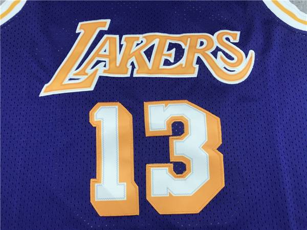 1971/72 Los Angeles Lakers CHAMBERLAIN #13 Purple Classics Basketball Jersey (Stitched)