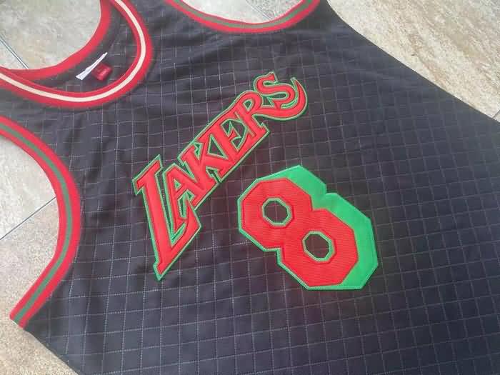 1996/97 Los Angeles Lakers BRYANT #8 Black Classics Basketball Jersey (Closely Stitched)