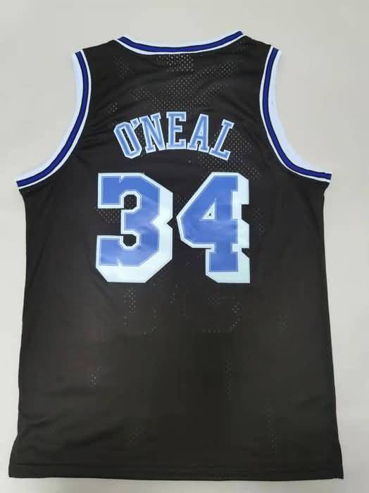 1996/97 Los Angeles Lakers ONEAL #34 Black Classics Basketball Jersey 02 (Stitched)