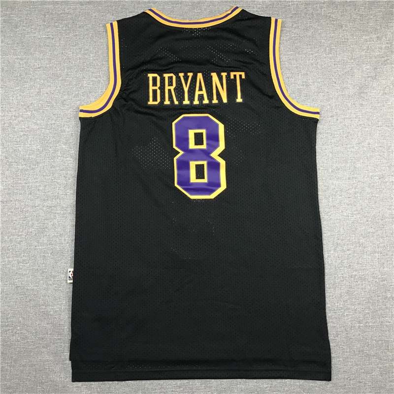 1996/97 Los Angeles Lakers BRYANT #8 Black Classics Basketball Jersey (Stitched)