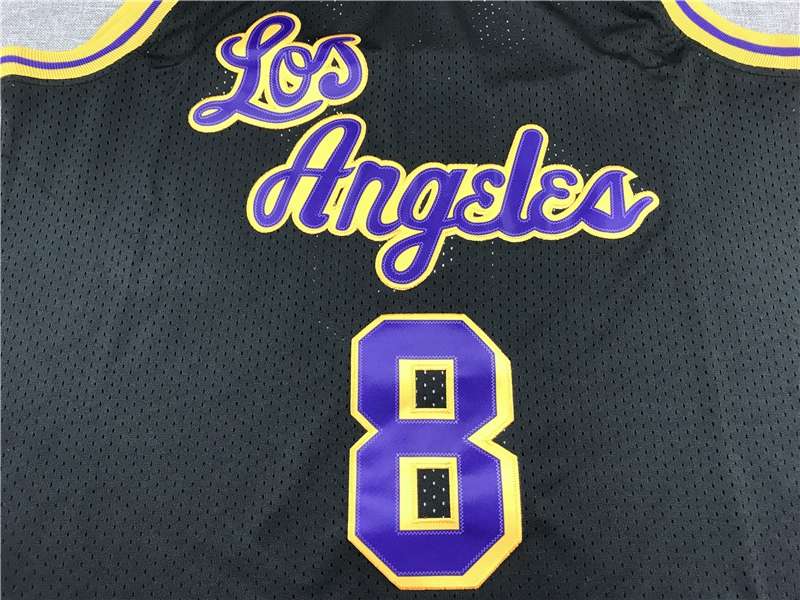 1996/97 Los Angeles Lakers BRYANT #8 Black Classics Basketball Jersey (Stitched)