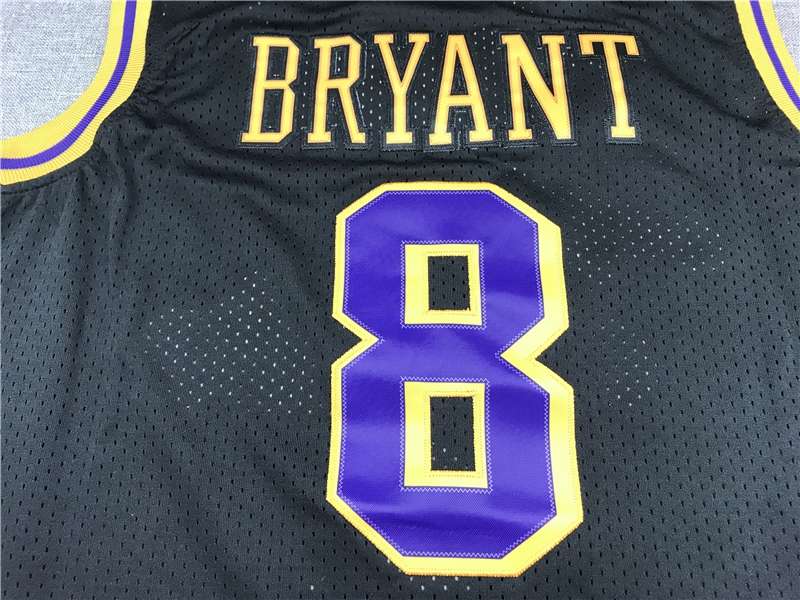 1996/97 Los Angeles Lakers BRYANT #8 Black Classics Basketball Jersey (Stitched)