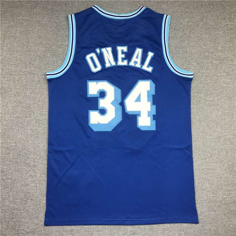 1996/97 Los Angeles Lakers ONEAL #34 Blue Classics Basketball Jersey (Stitched)