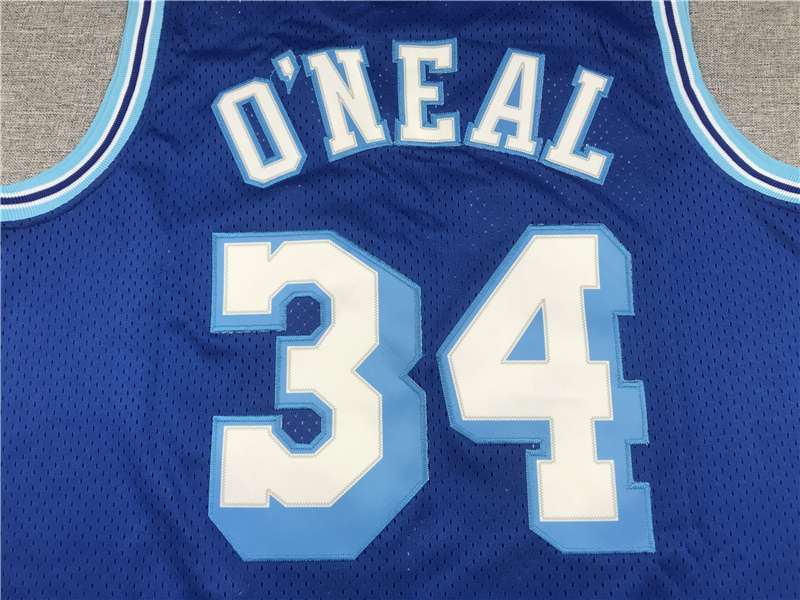 1996/97 Los Angeles Lakers ONEAL #34 Blue Classics Basketball Jersey (Stitched)