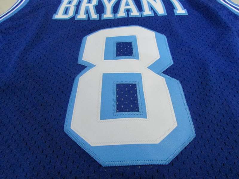 1996/97 Los Angeles Lakers BRYANT #8 Blue Classics Basketball Jersey (Stitched)