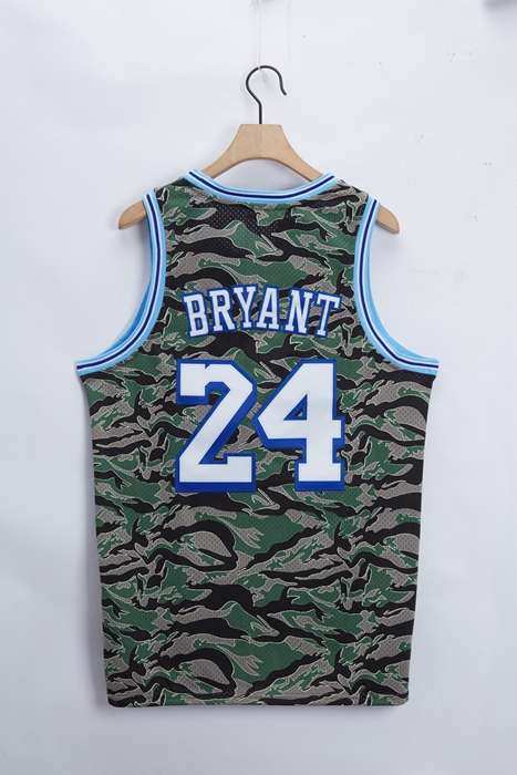 1996/97 Los Angeles Lakers BRYANT #24 Camouflage Classics Basketball Jersey (Stitched)