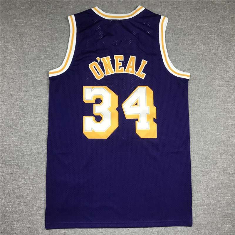 1996/97 Los Angeles Lakers ONEAL #34 Purple Classics Basketball Jersey (Stitched)