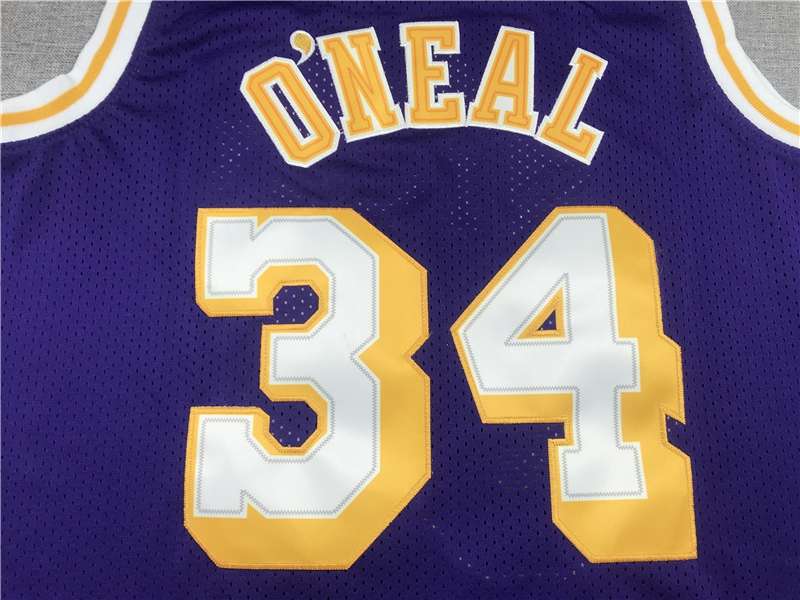 1996/97 Los Angeles Lakers ONEAL #34 Purple Classics Basketball Jersey (Stitched)