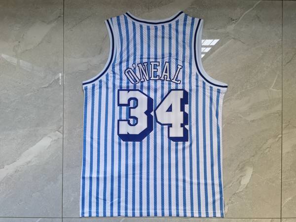 1996/97 Los Angeles Lakers ONEAL #34 White Blue Classics Basketball Jersey (Stitched)