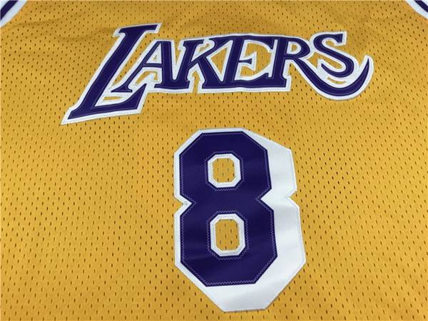 1996/97 Los Angeles Lakers BRYANT #8 Yellow Classics Basketball Jersey 02 (Stitched)