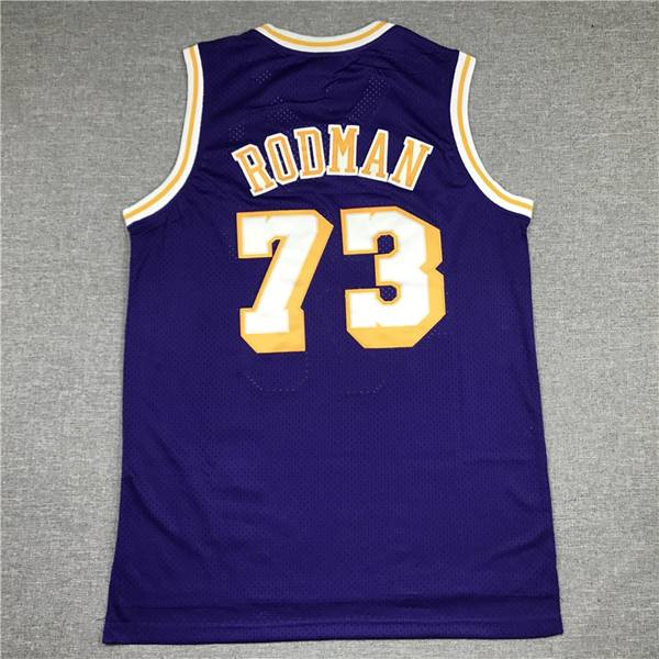 1998/99 Los Angeles Lakers RODMAN #73 Purple Classics Basketball Jersey (Stitched)