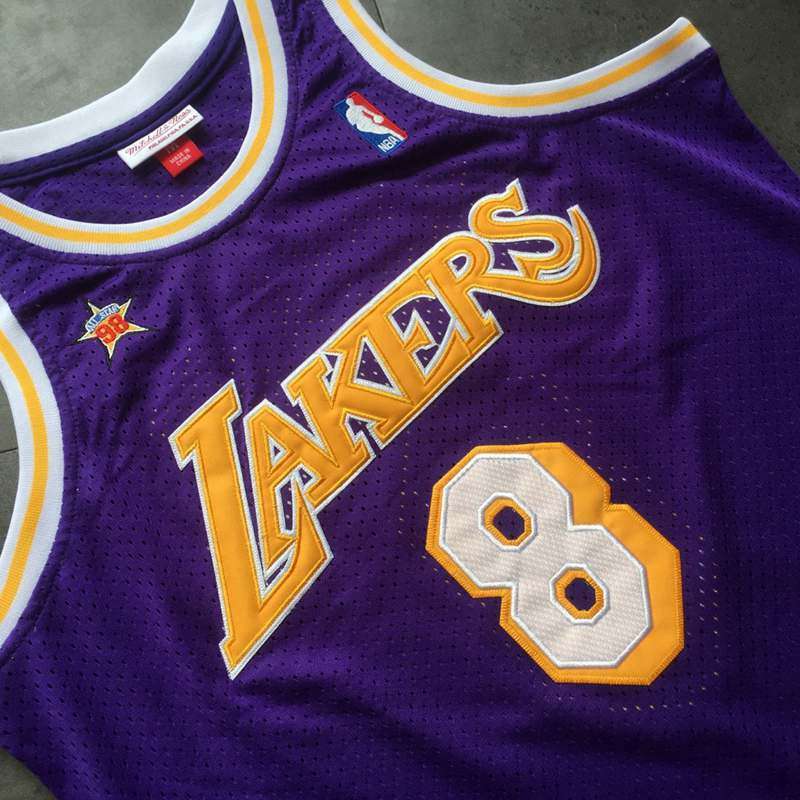 1998 Los Angeles Lakers BRYANT #8 Purple All Star Classics Basketball Jersey (Closely Stitched)