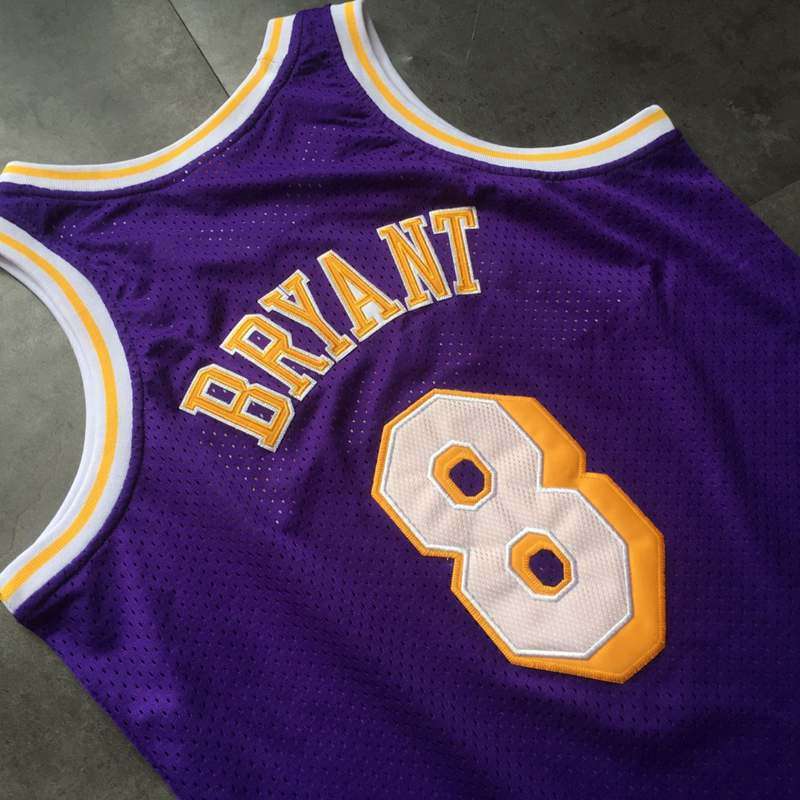 1998 Los Angeles Lakers BRYANT #8 Purple All Star Classics Basketball Jersey (Closely Stitched)