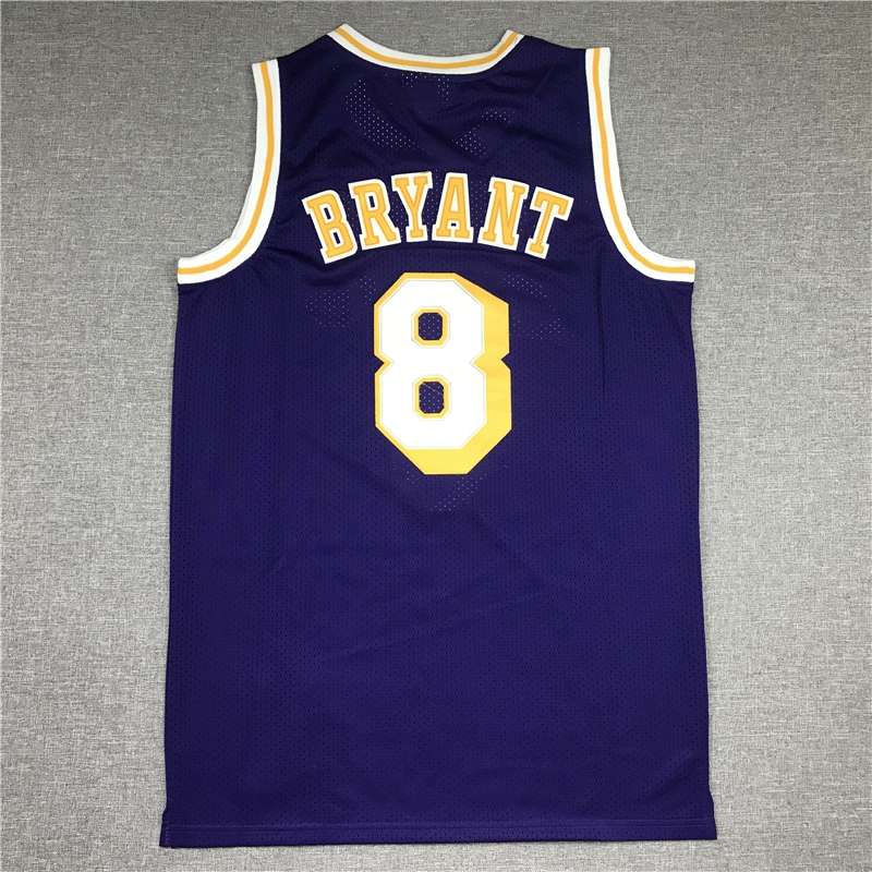 1998 Los Angeles Lakers BRYANT #8 Purple All Star Classics Basketball Jersey (Stitched)