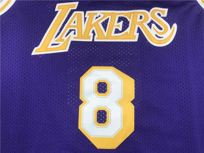 1998 Los Angeles Lakers BRYANT #8 Purple All Star Classics Basketball Jersey (Stitched)