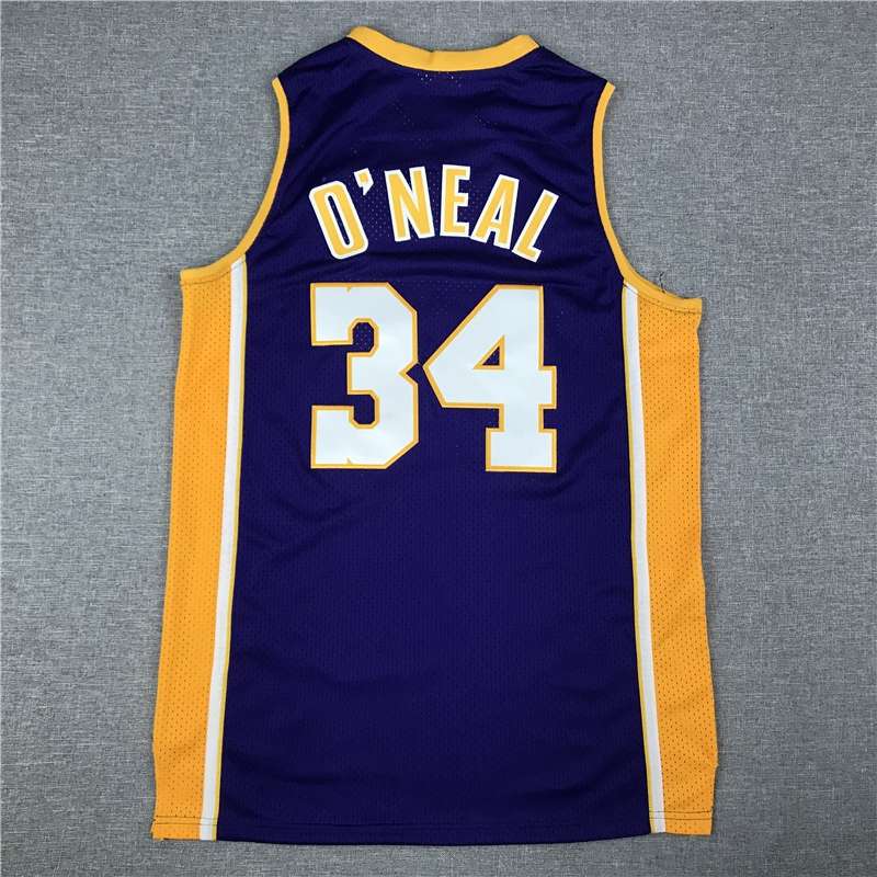 1999/00 Los Angeles Lakers ONEAL #34 Purple Classics Basketball Jersey (Stitched)