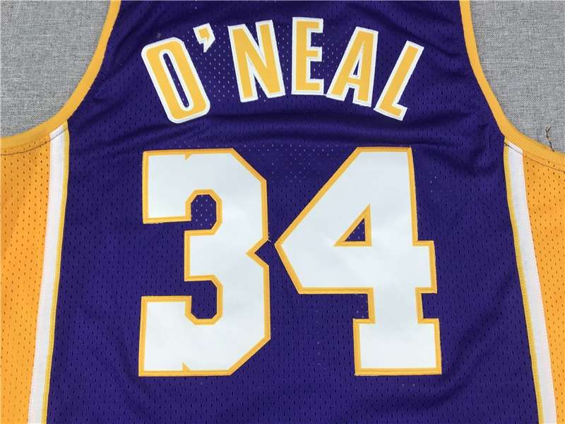 1999/00 Los Angeles Lakers ONEAL #34 Purple Classics Basketball Jersey (Stitched)