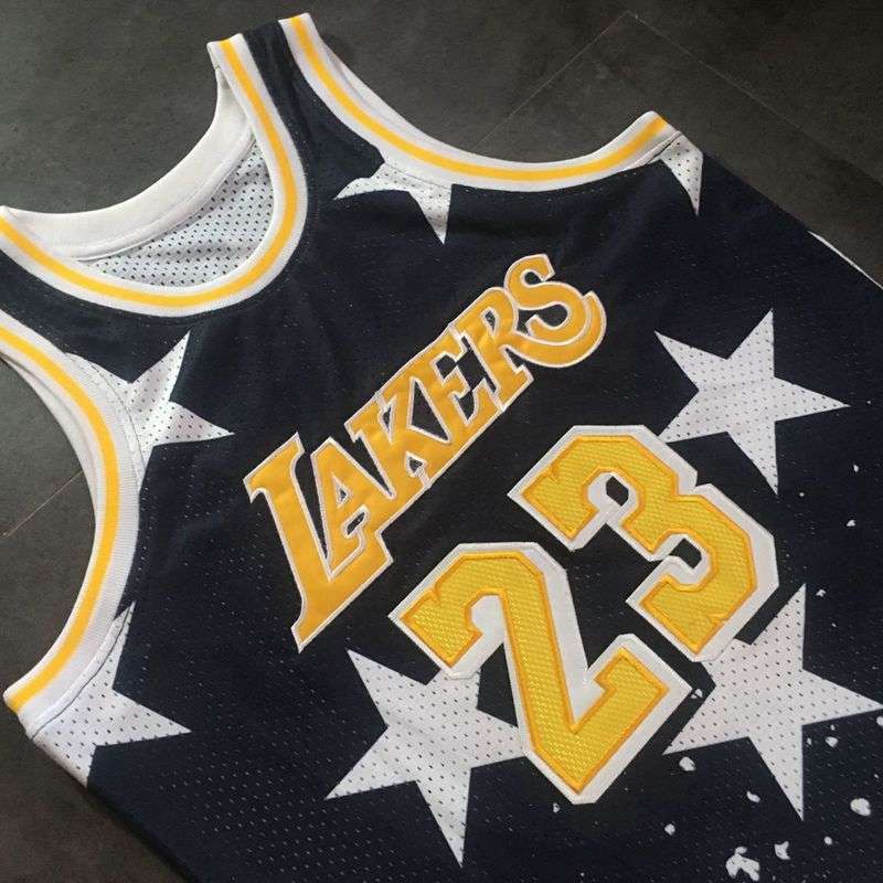 Los Angeles Lakers JAMES #23 Black Basketball Jersey (Closely Stitched)