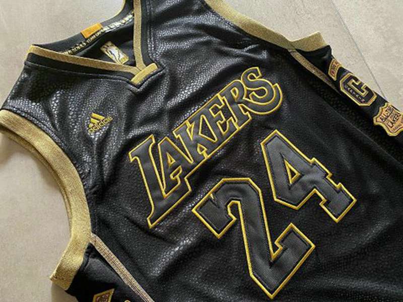 Los Angeles Lakers BRYANT #24 Black Classics Basketball Jersey (Closely Stitched)