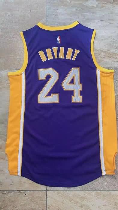 Los Angeles Lakers BRYANT #24 Purple Classics Basketball Jersey (Closely Stitched)