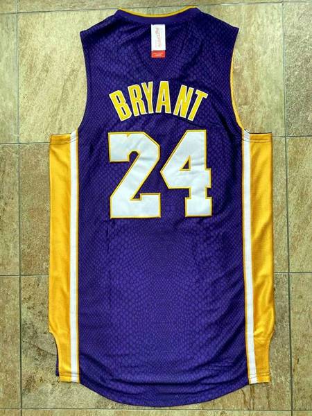 Los Angeles Lakers #8 Yellow Purple BRYANT Classics Basketball Jersey (Closely Stitched)