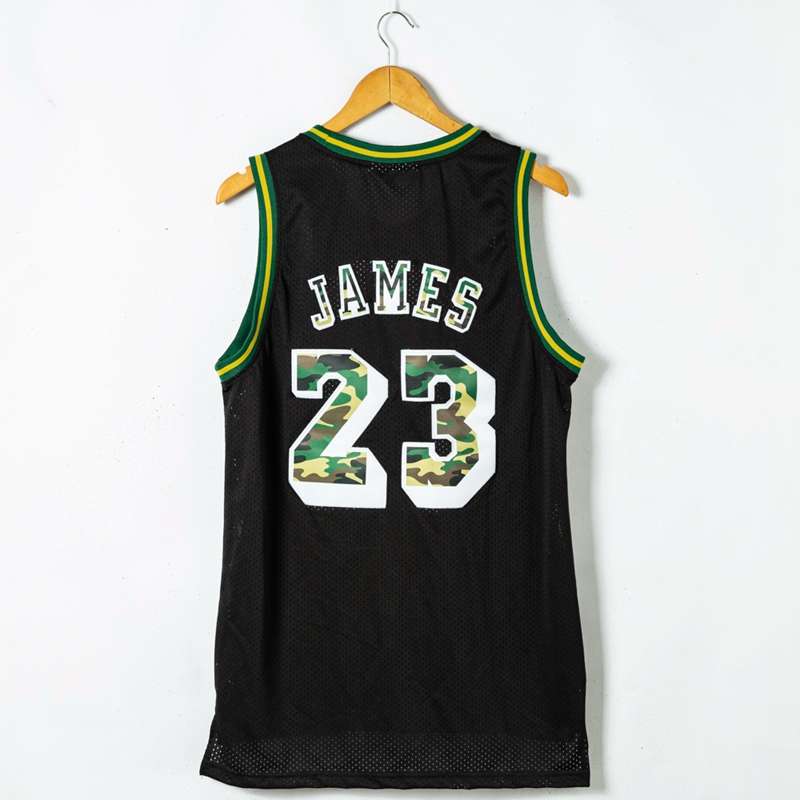 Los Angeles Lakers JAMES #23 Black Classics Basketball Jersey 2 (Stitched)