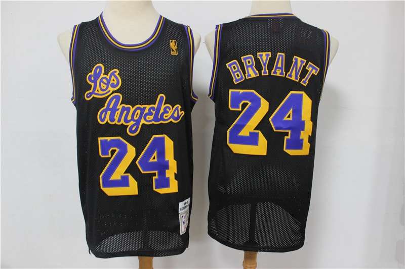 Los Angeles Lakers BRYANT #24 Black Classics Basketball Jersey 2 (Stitched)