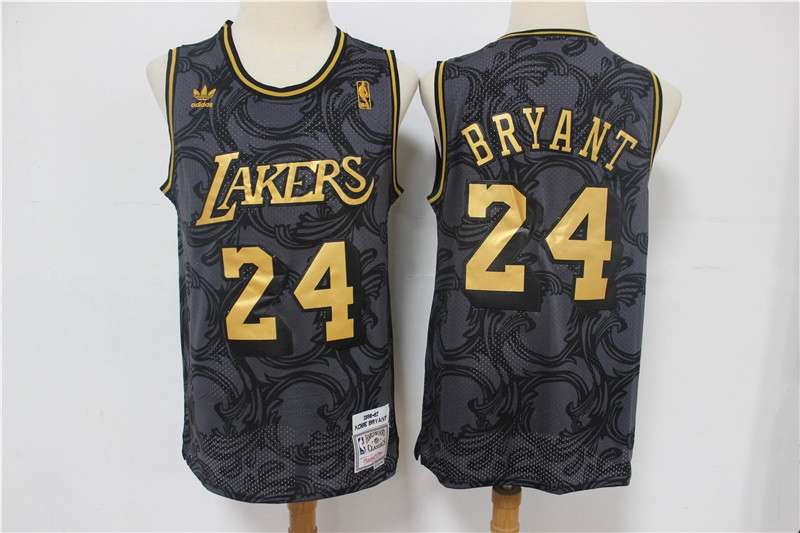 Los Angeles Lakers BRYANT #24 Black Classics Basketball Jersey 3 (Stitched)