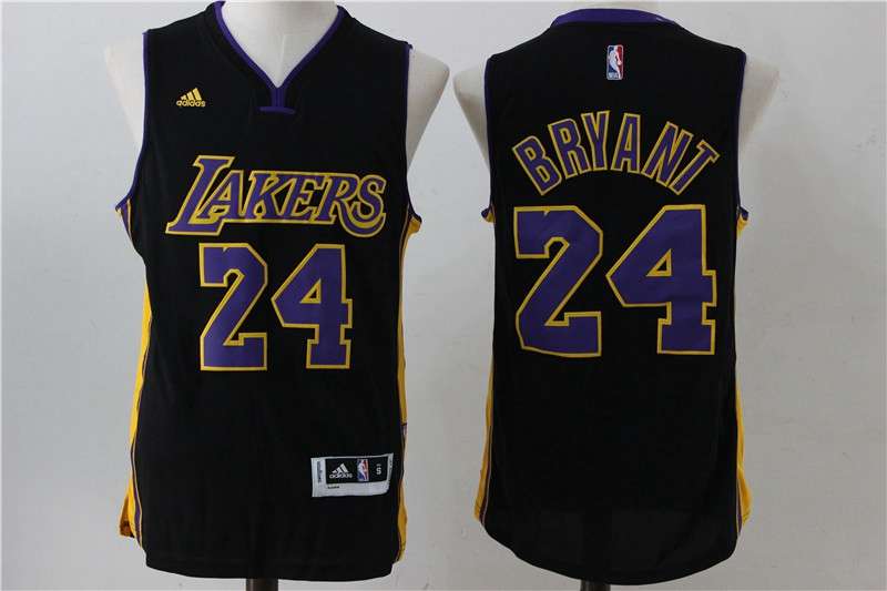 Los Angeles Lakers BRYANT #24 Black Classics Basketball Jersey 4 (Stitched)