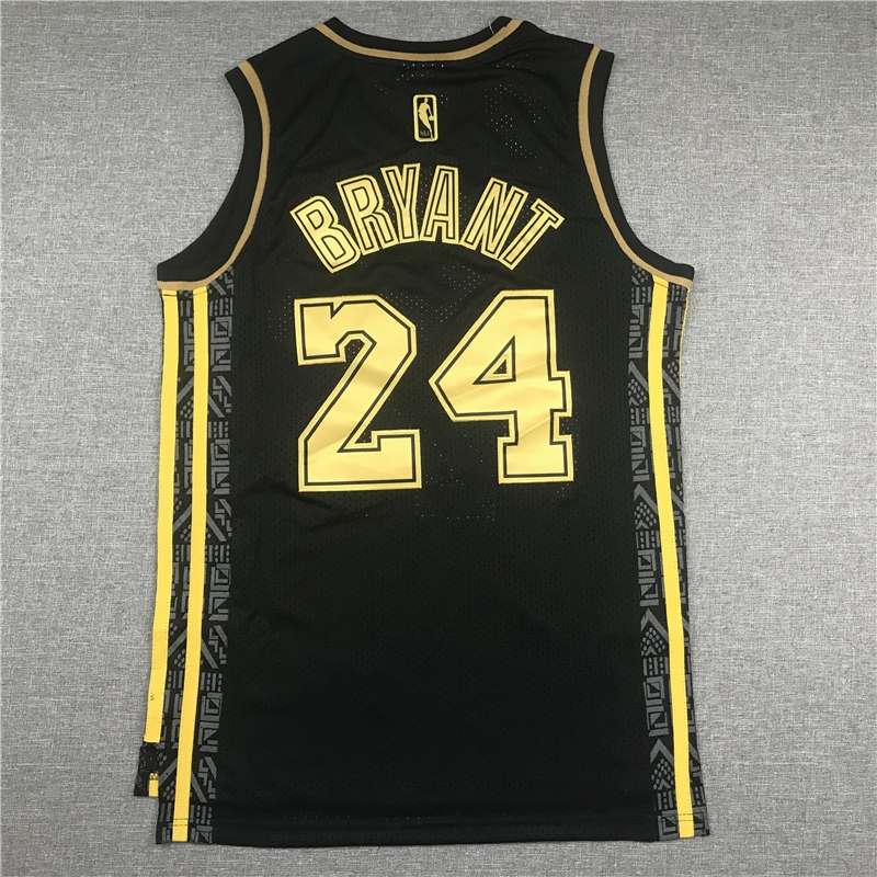 Los Angeles Lakers BRYANT #24 Black Gold Classics Basketball Jersey (Stitched)