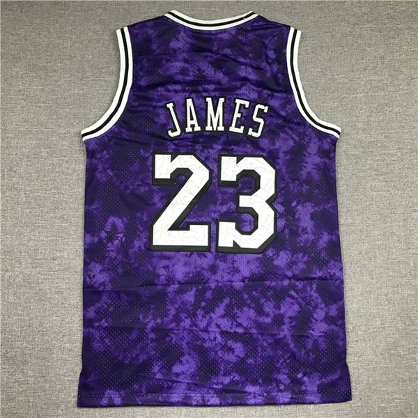 Los Angeles Lakers JAMES #23 Purple Classics Basketball Jersey 02 (Stitched)