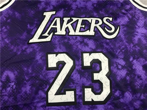 Los Angeles Lakers JAMES #23 Purple Classics Basketball Jersey 02 (Stitched)