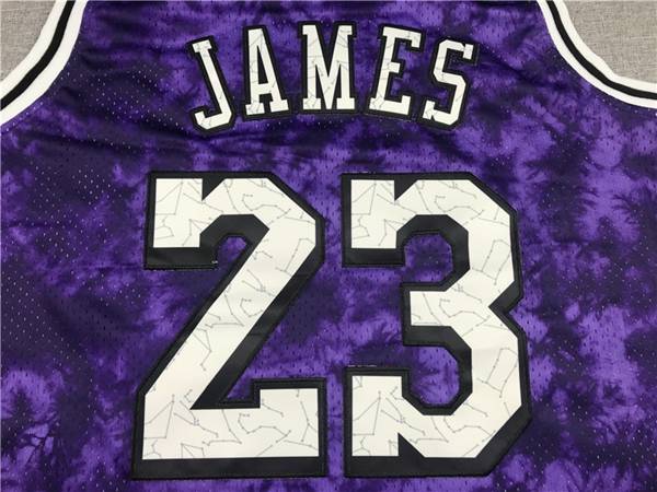 Los Angeles Lakers JAMES #23 Purple Classics Basketball Jersey 02 (Stitched)