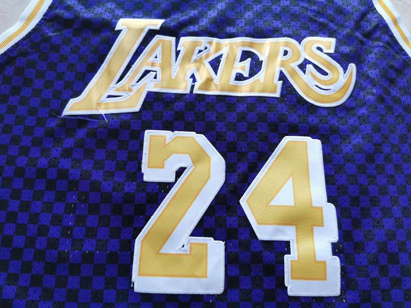 Los Angeles Lakers BRYANT #24 Purple Classics Basketball Jersey (Stitched)