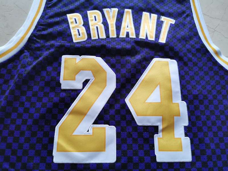 Los Angeles Lakers BRYANT #24 Purple Classics Basketball Jersey (Stitched)