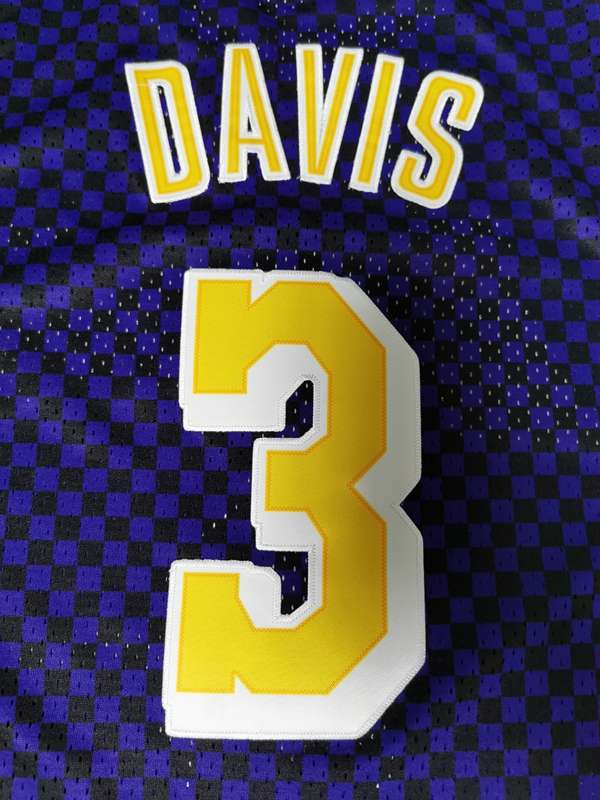 Los Angeles Lakers DAVIS #3 Purple Classics Basketball Jersey (Stitched)