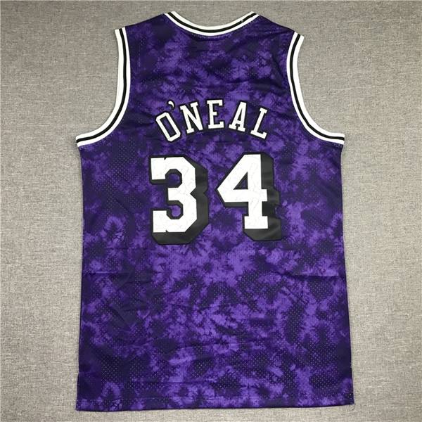 Los Angeles Lakers ONEAL #34 Purple Classics Basketball Jersey 02 (Stitched)