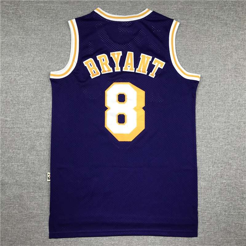 Los Angeles Lakers BRYANT #8 Purple Classics Basketball Jersey (Stitched)